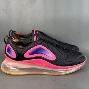 Nike Air Max 720 Black Laser Fuchsia athletic sneaker shoes mens size 13
